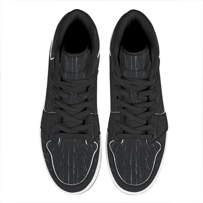Galaxy Lightspeed Print High Top Leather Sneakers