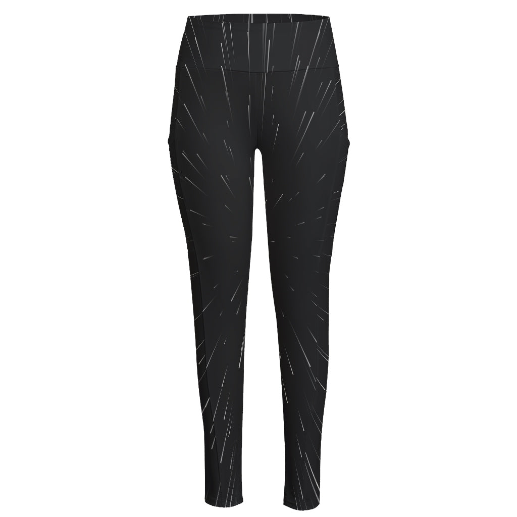 Galaxy Lightspeed Print High-Waisted Pocket Leggings