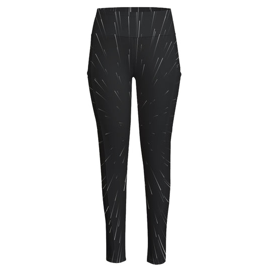 Galaxy Lightspeed Print High-Waisted Pocket Leggings