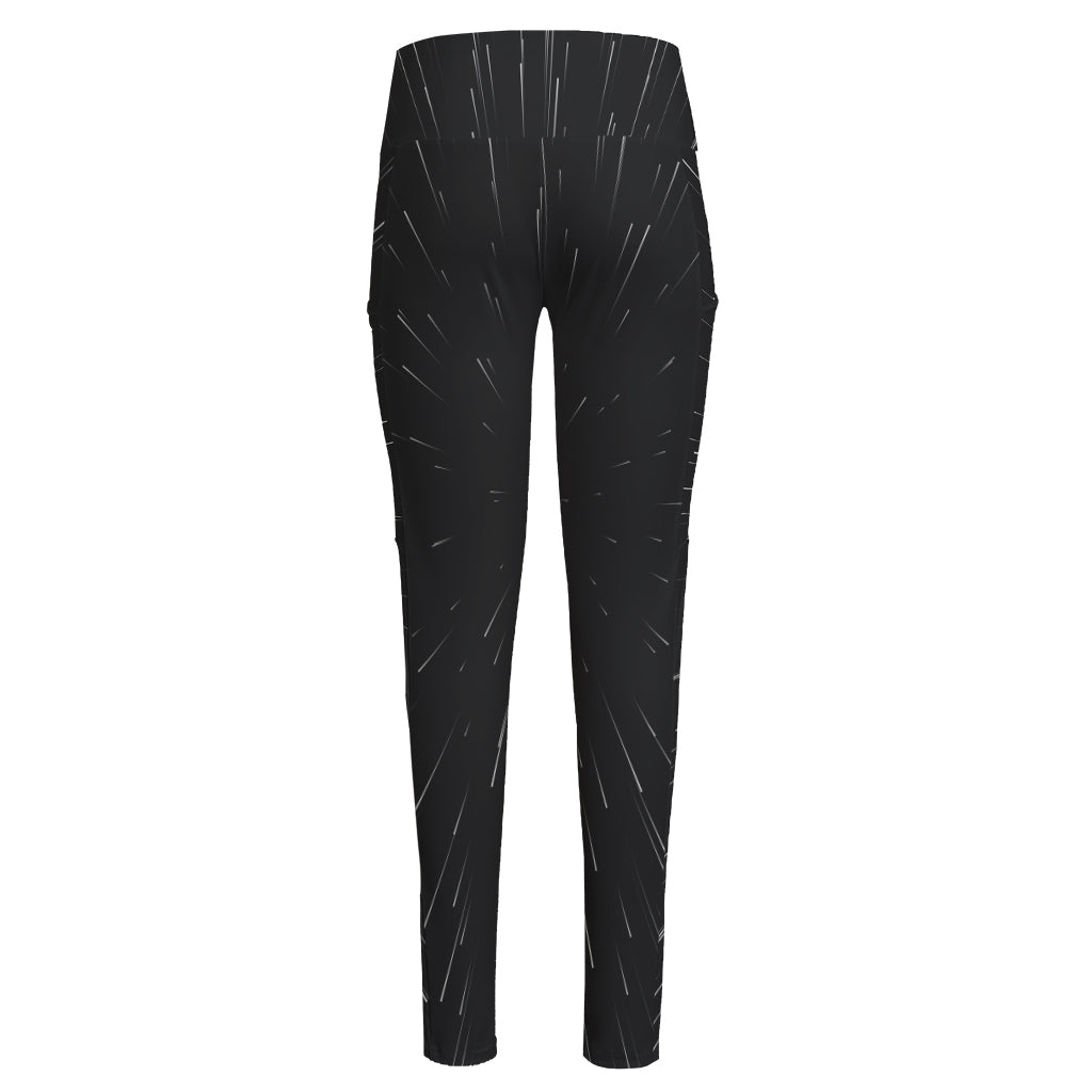 Galaxy Lightspeed Print High-Waisted Pocket Leggings