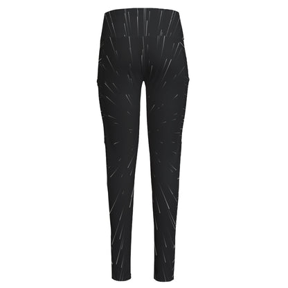 Galaxy Lightspeed Print High-Waisted Pocket Leggings