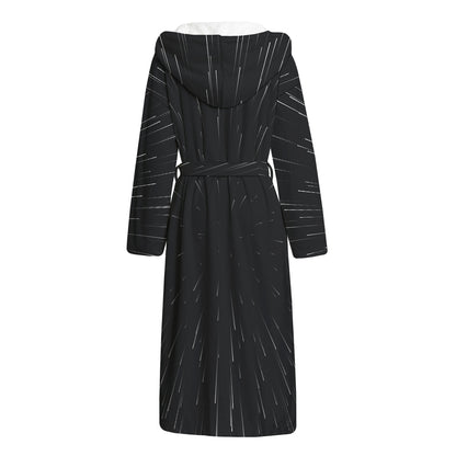 Galaxy Lightspeed Print Hooded Bathrobe