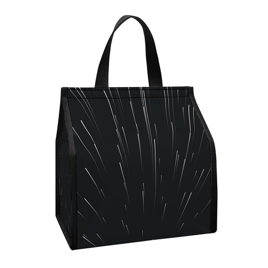 Galaxy Lightspeed Print Insulated Lunch Tote
