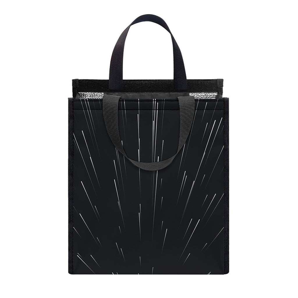 Galaxy Lightspeed Print Insulated Lunch Tote