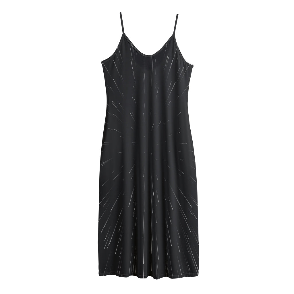 Galaxy Lightspeed Print Jersey Midi Cami Dress