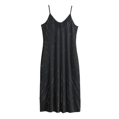 Galaxy Lightspeed Print Jersey Midi Cami Dress