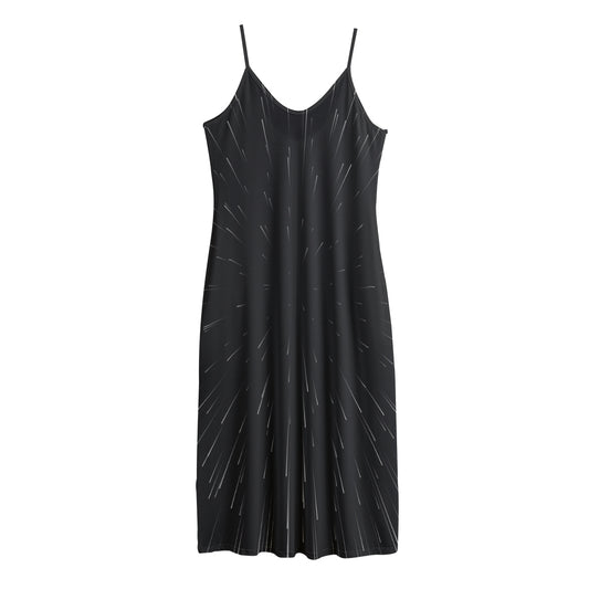 Galaxy Lightspeed Print Jersey Midi Cami Dress