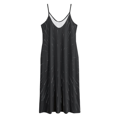 Galaxy Lightspeed Print Jersey Midi Cami Dress