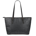 Galaxy Lightspeed Print Leather Tote Bag With Zipper