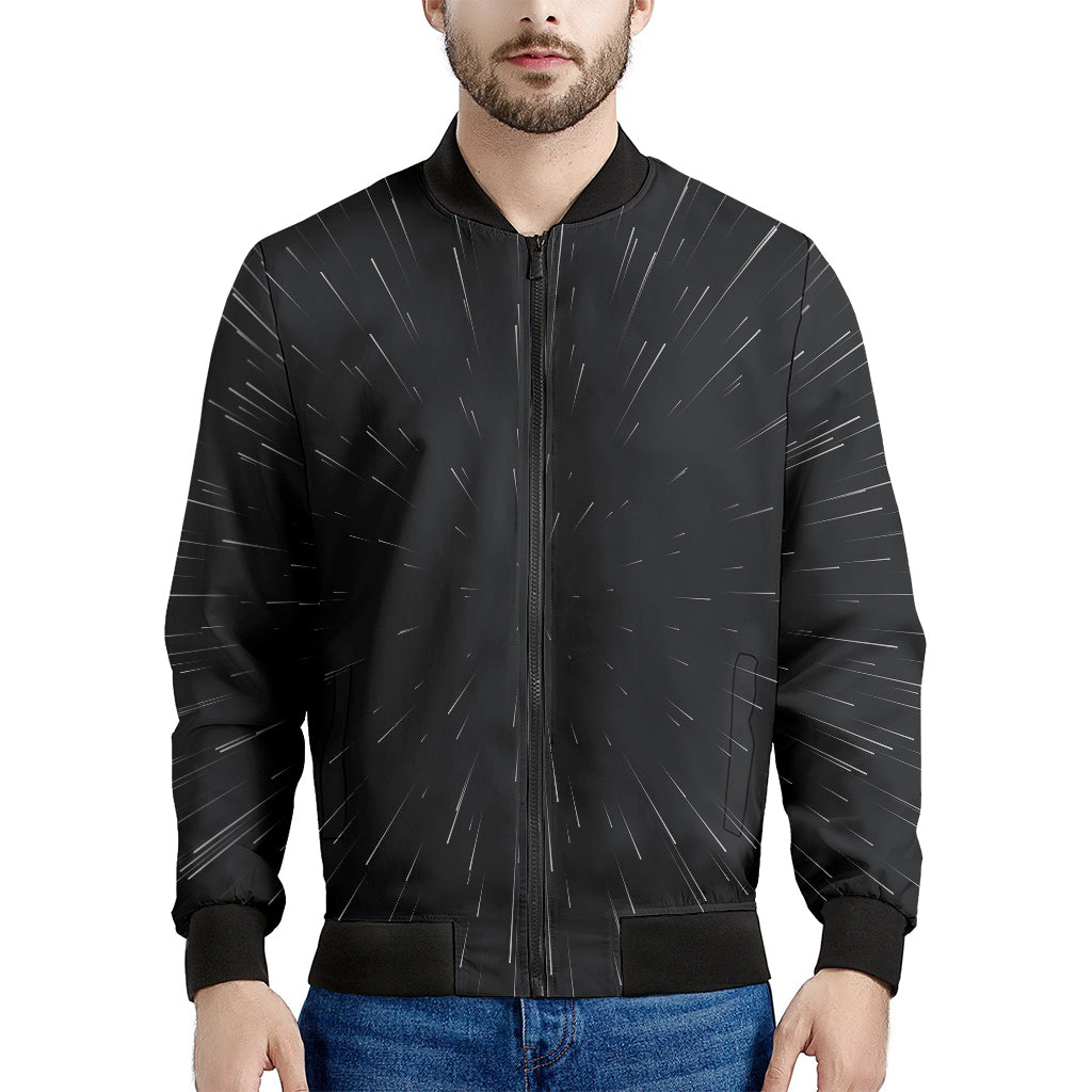 Galaxy Lightspeed Print Men's Bomber Jacket
