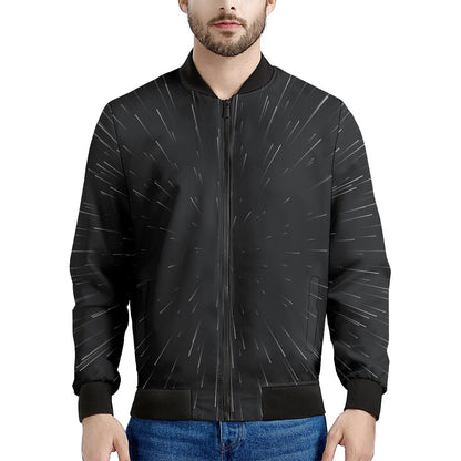 Galaxy Lightspeed Print Men's Bomber Jacket