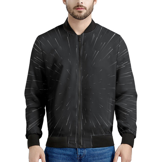Galaxy Lightspeed Print Men's Bomber Jacket