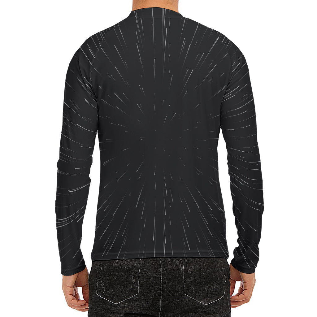 Galaxy Lightspeed Print Men's Long Sleeve Rash Guard