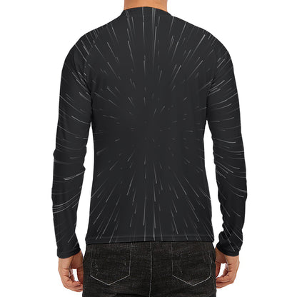 Galaxy Lightspeed Print Men's Long Sleeve Rash Guard