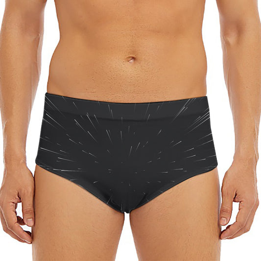 Galaxy Lightspeed Print Men's Triangle Swim Briefs