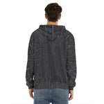 Galaxy Lightspeed Print Men's Velvet Pullover Hoodie
