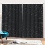 Galaxy Lightspeed Print Pencil Pleat Curtains