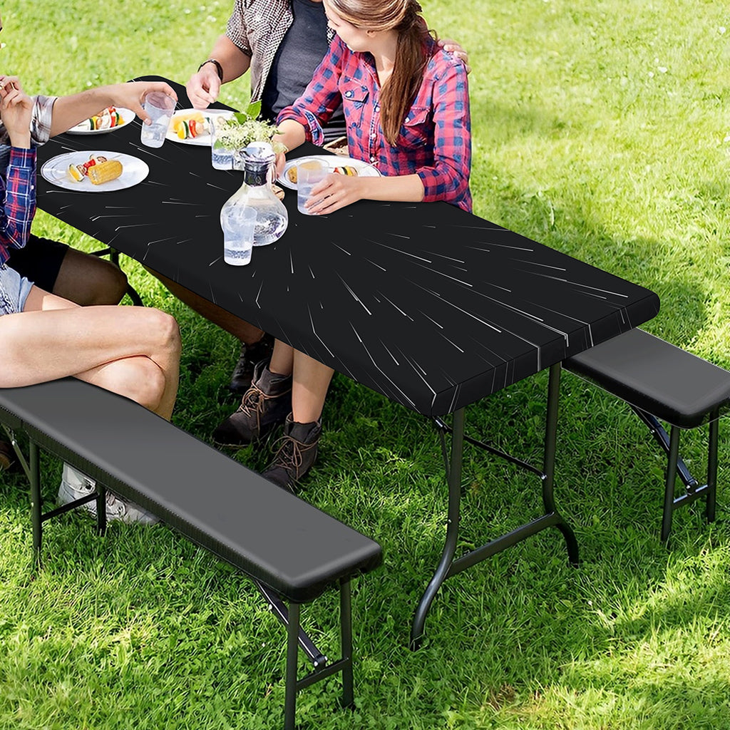 Galaxy Lightspeed Print Picnic Table Cover
