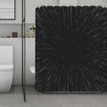 Galaxy Lightspeed Print Polyester Shower Curtain