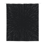 Galaxy Lightspeed Print Polyester Shower Curtain