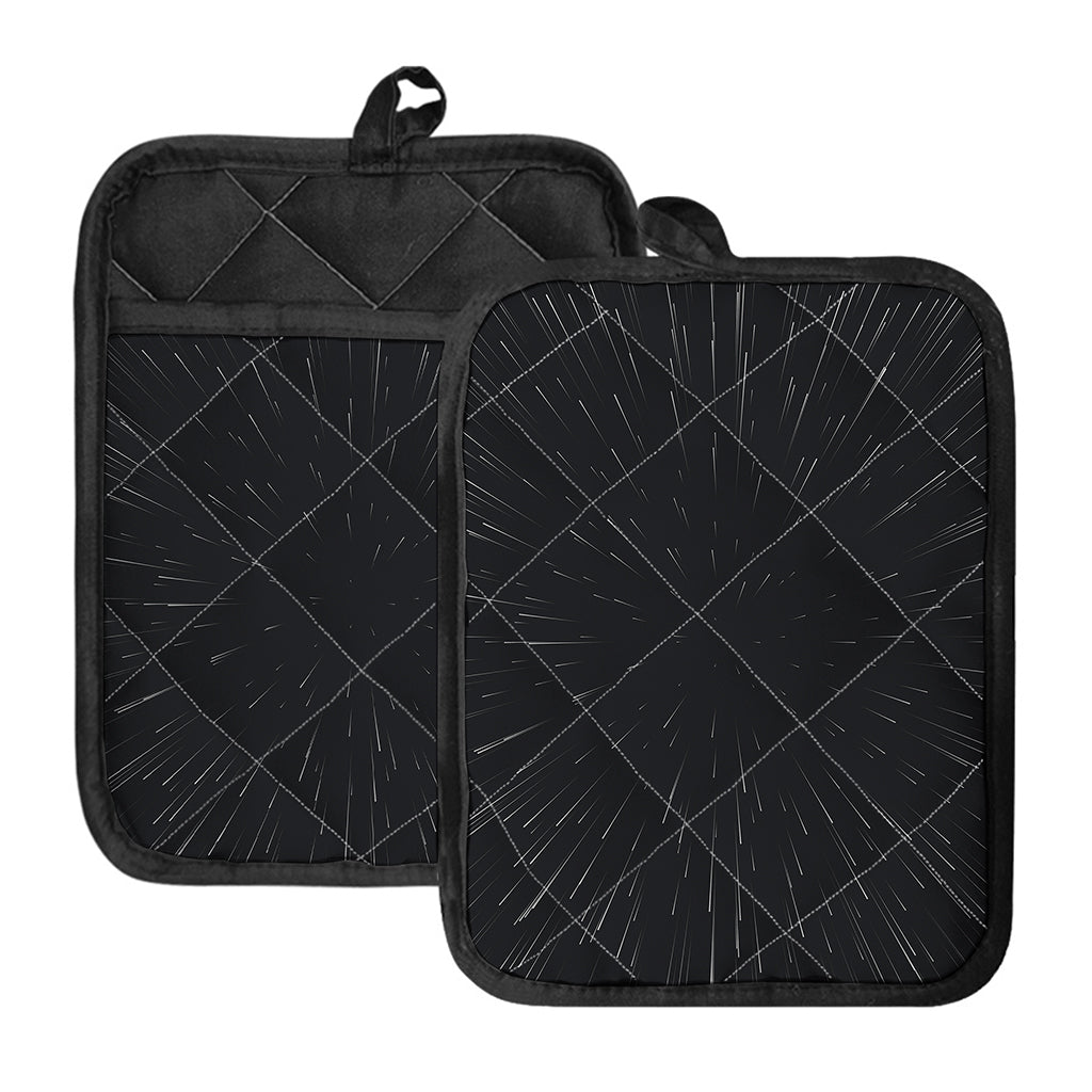 Galaxy Lightspeed Print Pot Holders With Pocket