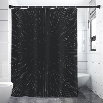 Galaxy Lightspeed Print Premium Shower Curtain
