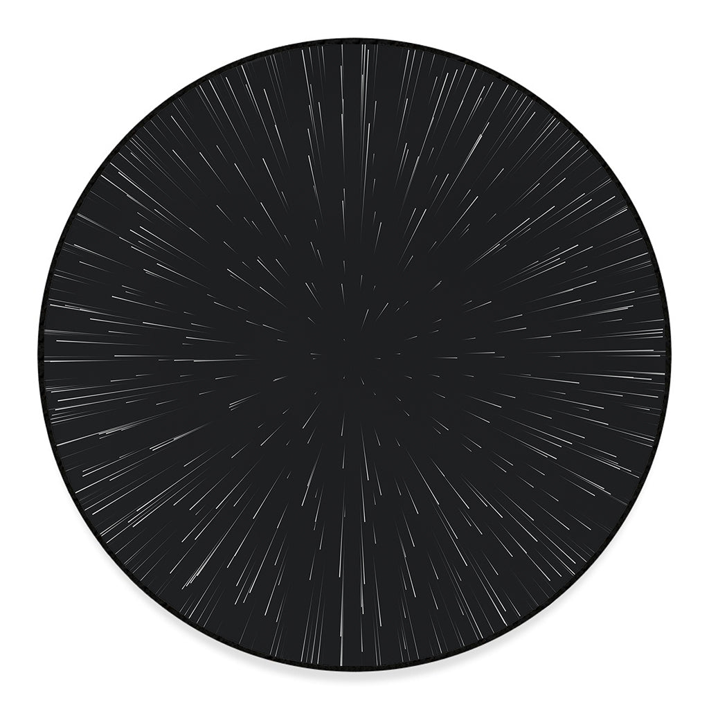 Galaxy Lightspeed Print Round Floor Mat