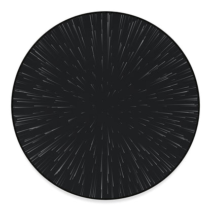 Galaxy Lightspeed Print Round Floor Mat