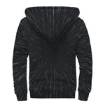 Galaxy Lightspeed Print Sherpa Lined Zip Up Hoodie