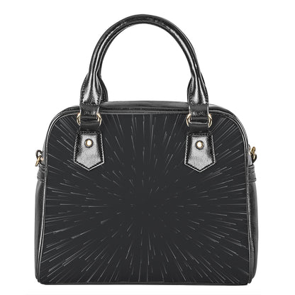 Galaxy Lightspeed Print Shoulder Handbag