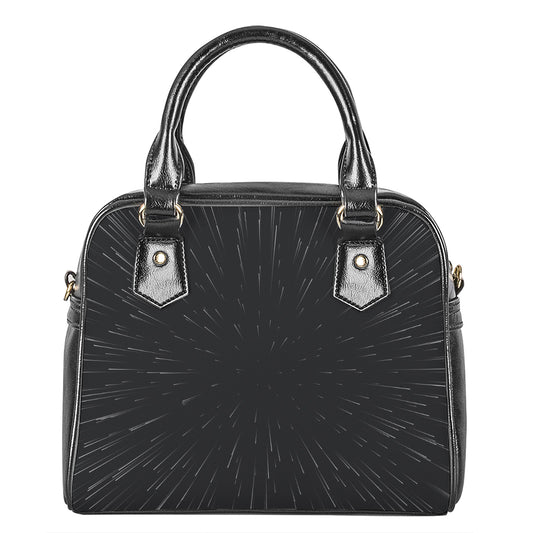 Galaxy Lightspeed Print Shoulder Handbag