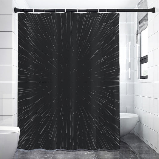 Galaxy Lightspeed Print Shower Curtain