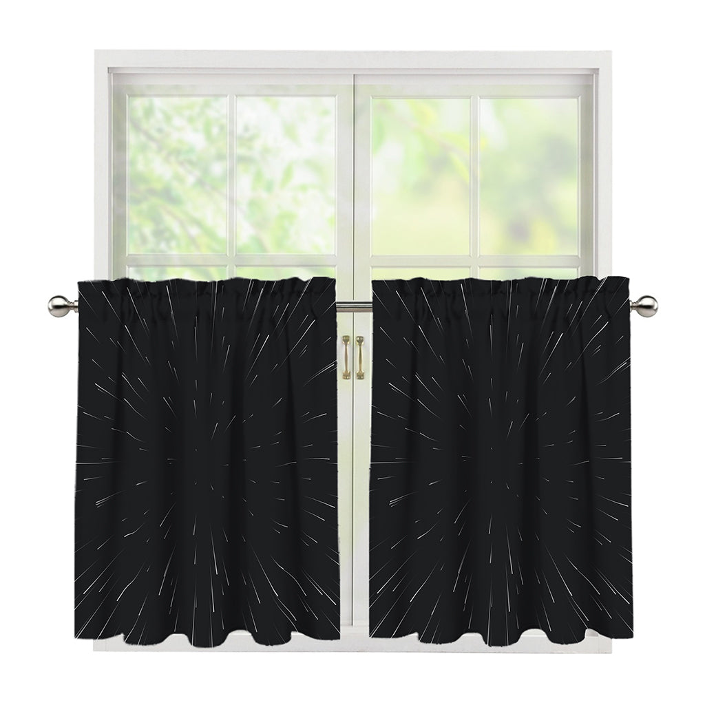 Galaxy Lightspeed Print Tier Curtains