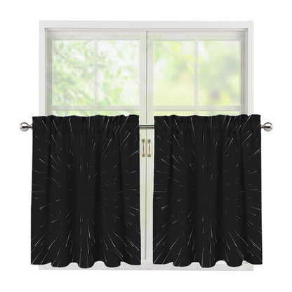 Galaxy Lightspeed Print Tier Curtains