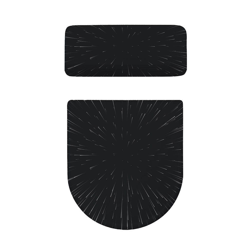 Galaxy Lightspeed Print Toilet Lid And Tank Cover Set