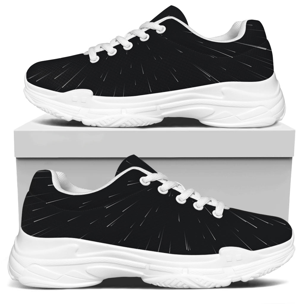 Galaxy Lightspeed Print White Chunky Shoes
