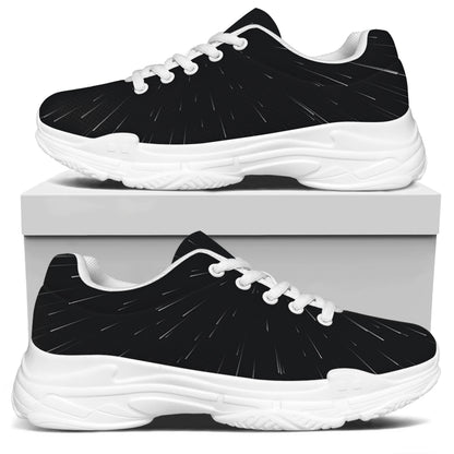 Galaxy Lightspeed Print White Chunky Shoes