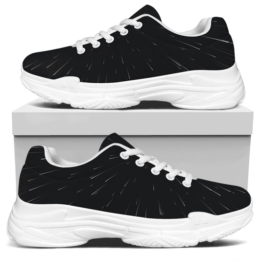 Galaxy Lightspeed Print White Chunky Shoes