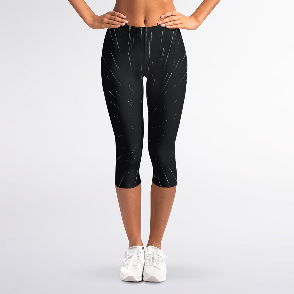 Galaxy Lightspeed Print Women's Capri Leggings