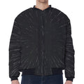 Galaxy Lightspeed Print Zip Sleeve Bomber Jacket
