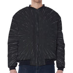 Galaxy Lightspeed Print Zip Sleeve Bomber Jacket