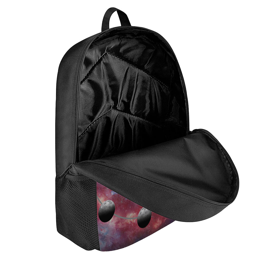 Galaxy Lunar Phase Print 17 Inch Backpack
