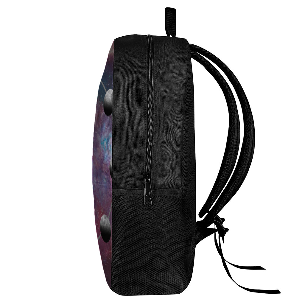 Galaxy Lunar Phase Print 17 Inch Backpack