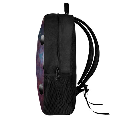 Galaxy Lunar Phase Print 17 Inch Backpack