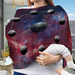 Galaxy Lunar Phase Print Baby Seat Cover