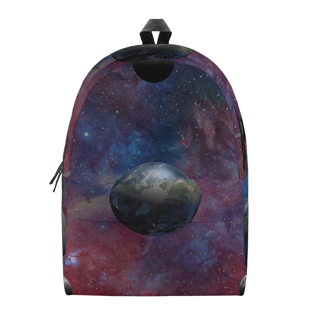 Galaxy Lunar Phase Print Backpack