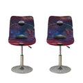 Galaxy Lunar Phase Print Bar Stool Covers