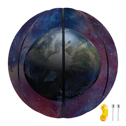 Galaxy Lunar Phase Print Basketball