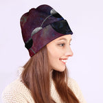 Galaxy Lunar Phase Print Beanie