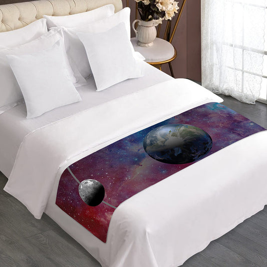 Galaxy Lunar Phase Print Bed Runner